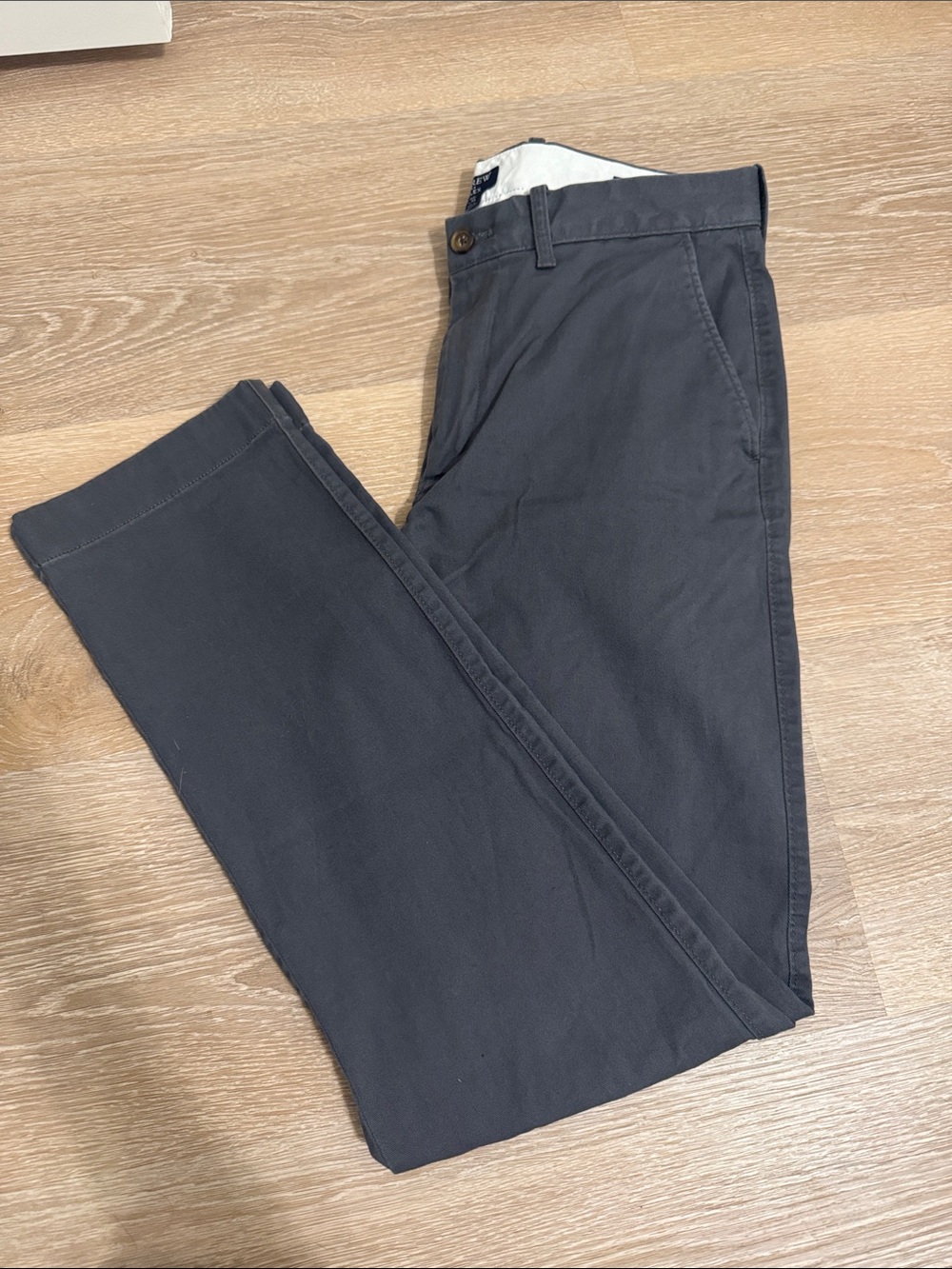 J. Crew Men's Straight Chinos - Charcoal Gray